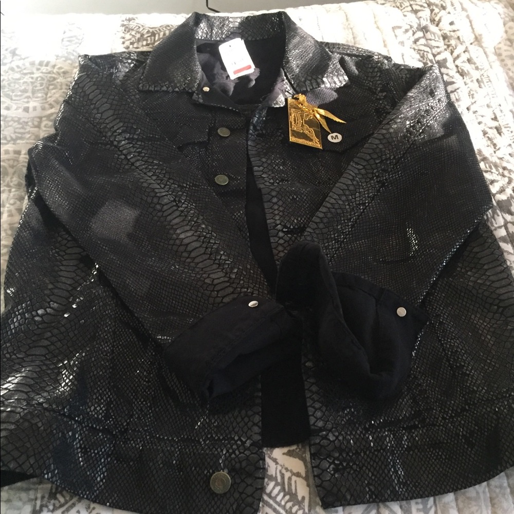 Robin jean black lizard jacket
